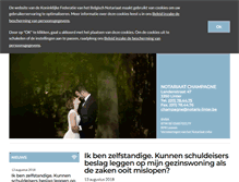 Tablet Screenshot of notarislinter.be